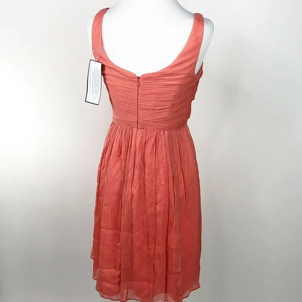 J Crew Silk Dress 4 Lined Sleeveless New  Heidi Prom Weddings